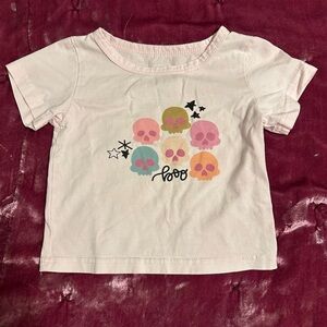 Sweet P Baby Co Colorful Boo Skull Graphic Tee